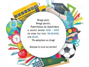 Festivitatea de deschidere a anului școlar 2019-2020